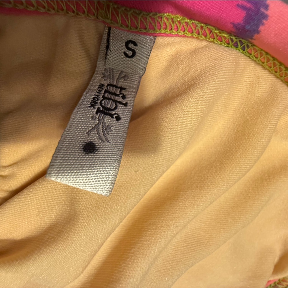 NWOT Vintage Y2K Tibi Pink/Green/White Multicolor Floral Bikini Set Small - Picture 5 of 6